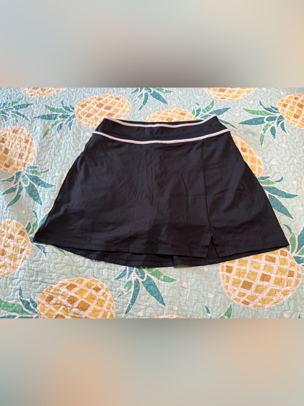 Gilly Hicks Black Skater Skort with White Trim